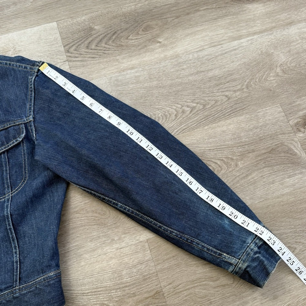Vintage 40s Lee 101J Center Red Tag Denim Jacket Union Made Sanforized Riders 40 - Picture 10 of 13